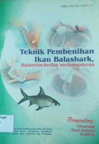 Teknik pembenihan ikan balashark