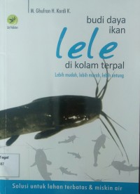 Budi daya ikan lele di kolam terpal