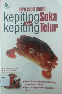 Cara cepat panen kepiting soka dan kepiting telur