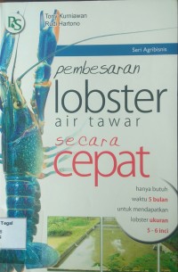 Pembesaran lobster air tawar secara cepat