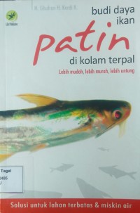 Budi daya ikan patin di kolam terpal