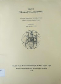 Pelayaran astronomi : Untuk pendidikan SUPM dan SMK proka nautika perikanan