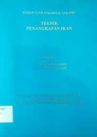 Bahan ajar Ankapin & AtkapinrnTeknik Penangkapan Ikan