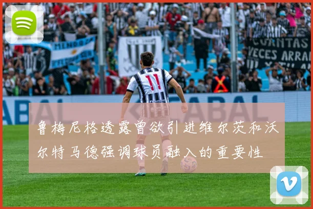 鲁梅尼格透露曾欲引进维尔茨和沃尔特马德强调球员融入的重要性